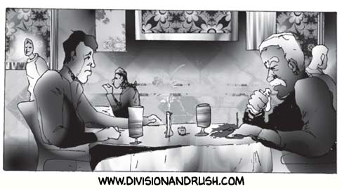 Business Lunch at a Fine Steakhouse